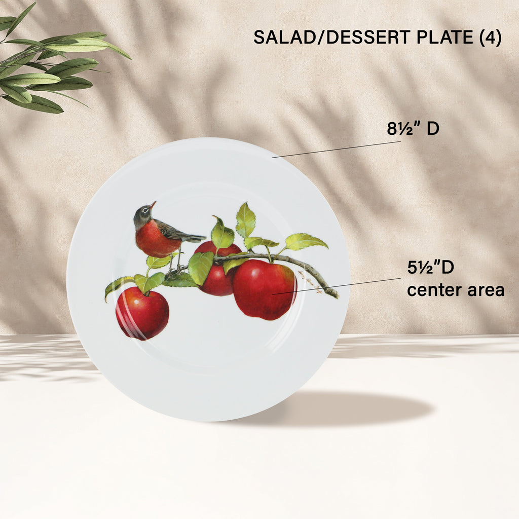 12pc Melamine Dinner Set. Harvest Apples