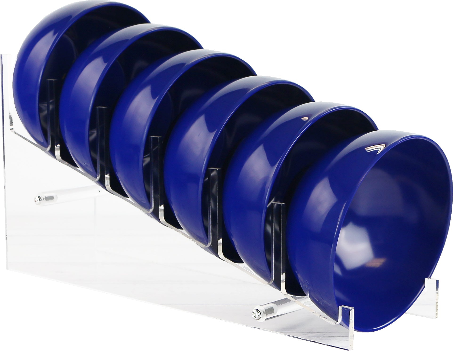 6pc Melamine Bowl Set. Indigo