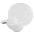 12pc Melamine Dinner Set. White