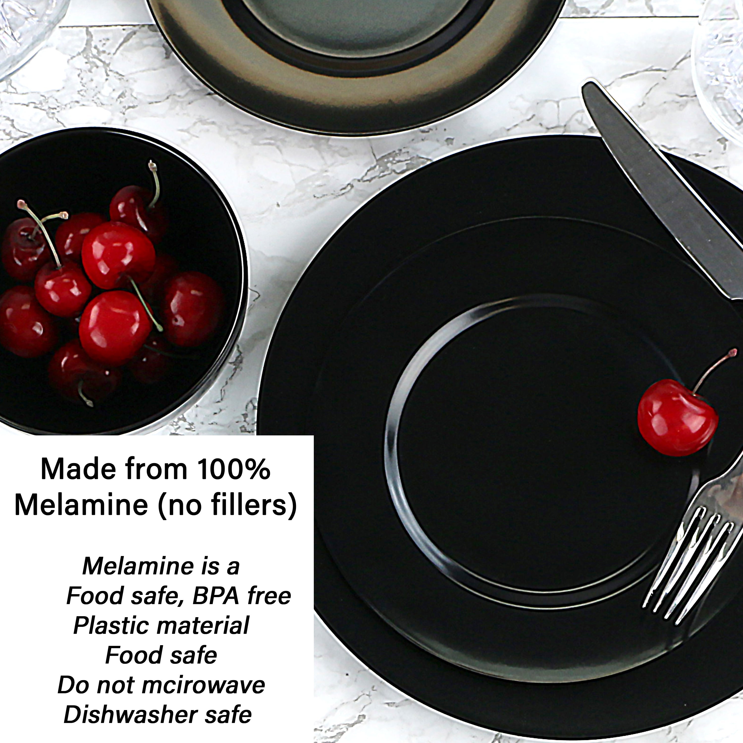 12pc Melamine Dinner Set. Harvest Apples